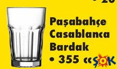 PAŞABAHÇE CASABLANCA BARDAK 355 CC